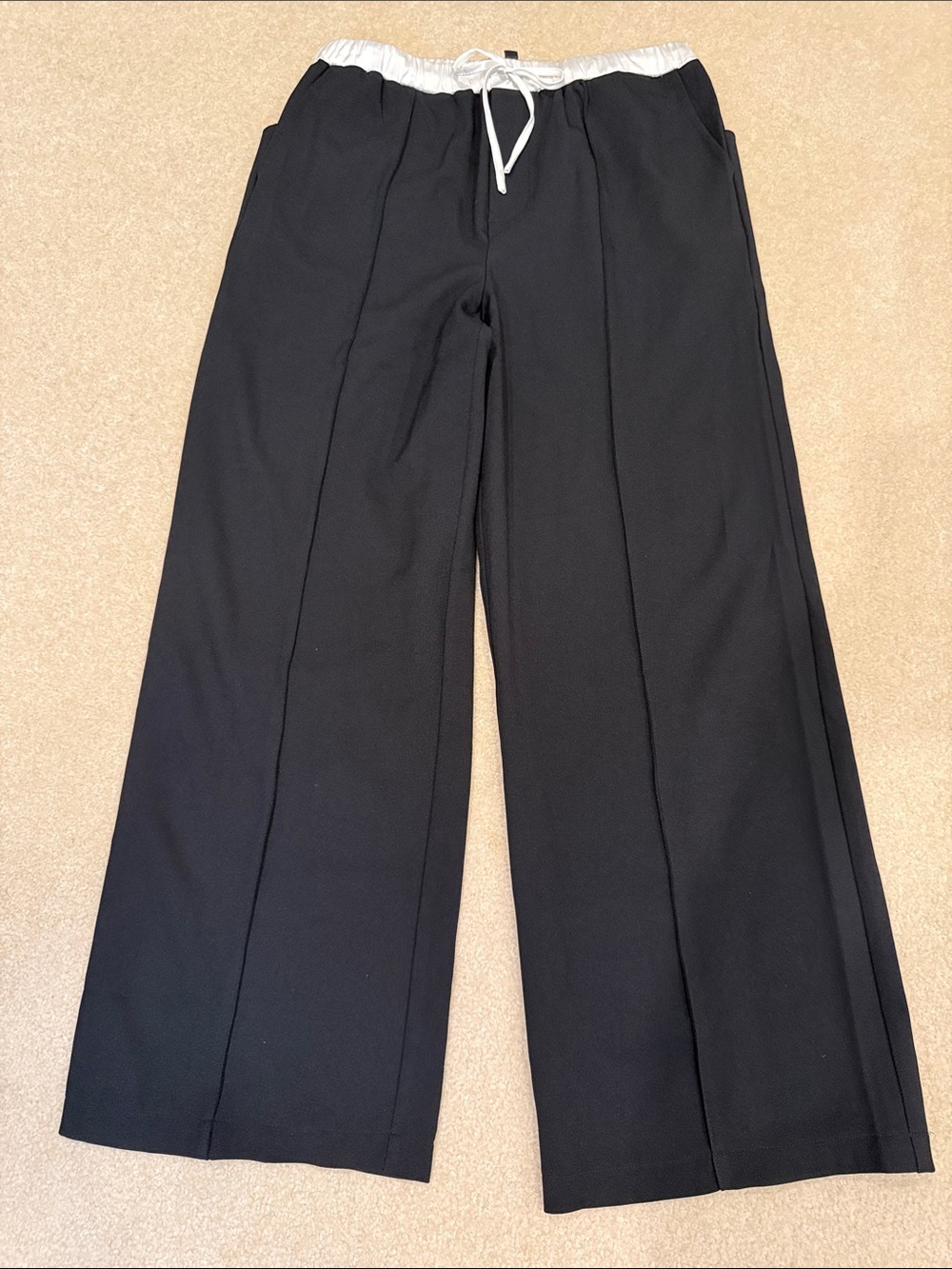 Black Drawstring Dress or Casual Pants
